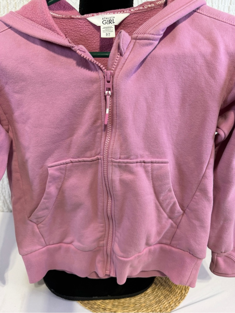 Athleta Girls Lavender Zip-Up Hoodie